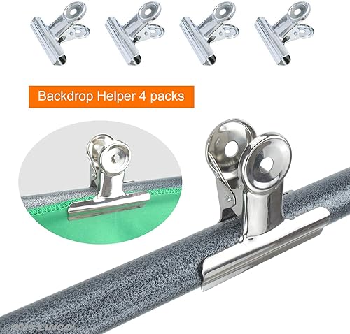 Miniatura 9 de LINCO Lincostore Zenith - Kit de soporte de fondo portátil en forma de T, 5 x 6.7 pies - 5 pies de ancho (fijo) y 6.7 pies de alto (ajustable),