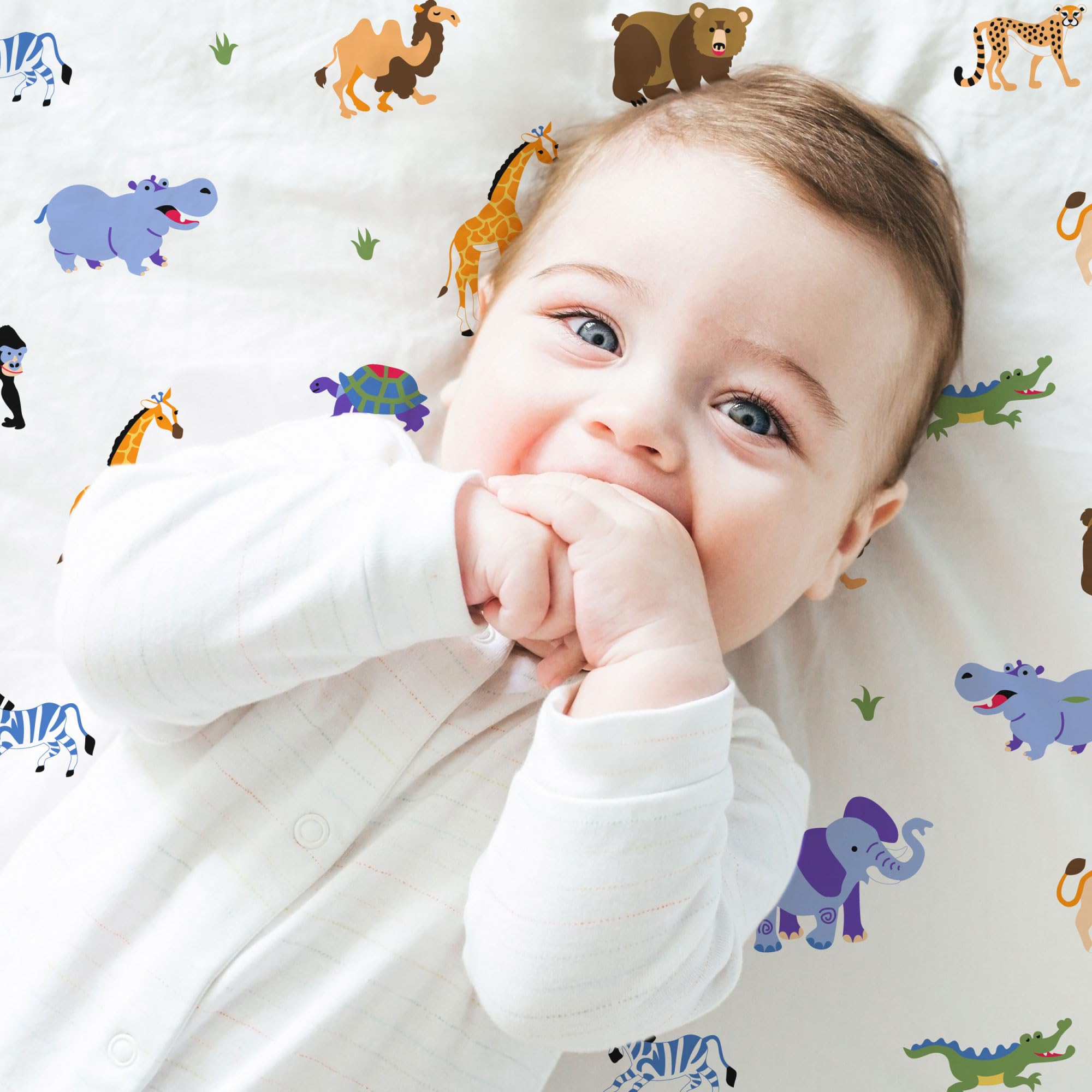 Wildkin Mikrofaser-Spannbetttuch für Jungen und Mädchen, Bettlaken für Kinderbett, Maße: 132 x 71 cm, weicher und atmungsaktiver Stoff, für Kinderbett, passend für Standard-Kinderbett-Matratzen (Wild