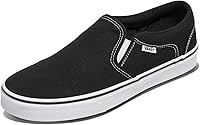 Vans Men's Asher Slip-On Shoes: Effortless Canvas Style with Enhanced Cushioning & Durable Waffle Outsole