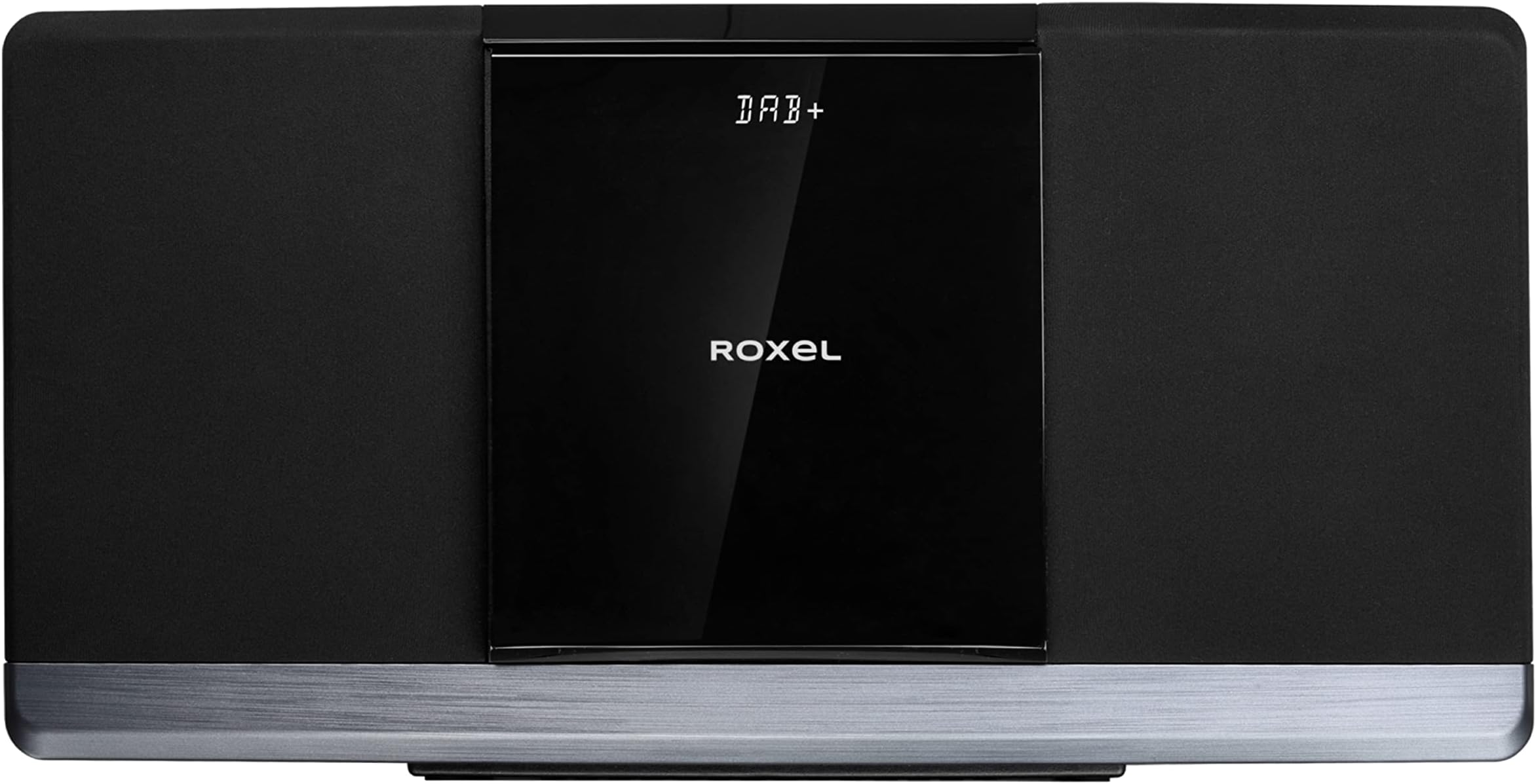 RCD-320 Micro Hifi System CD Player with DAB/DAB+/ FM Radio, Wireless BT, 40W RMS Speaker, Wall Mountable, USB and AUX In, Remote Control, Sleek & Flat Design with White LED Display