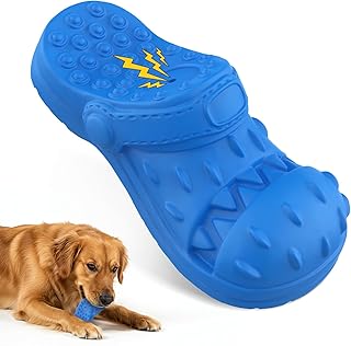 IZETIANZHE Indestructible Dog Toys - Squeaky Chew Toys with Milk Flavor,Aggressive Chewers Chew,Tough Chew Stick Toys for Medium Large Small Keep Them Busy and Chase Indoor & Outdoor - Blue