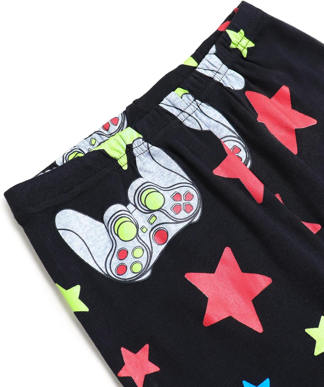 Boys Pajama Set, 4-Piece Cotton Pajamas Short Summer PJs Kids Sleepwear