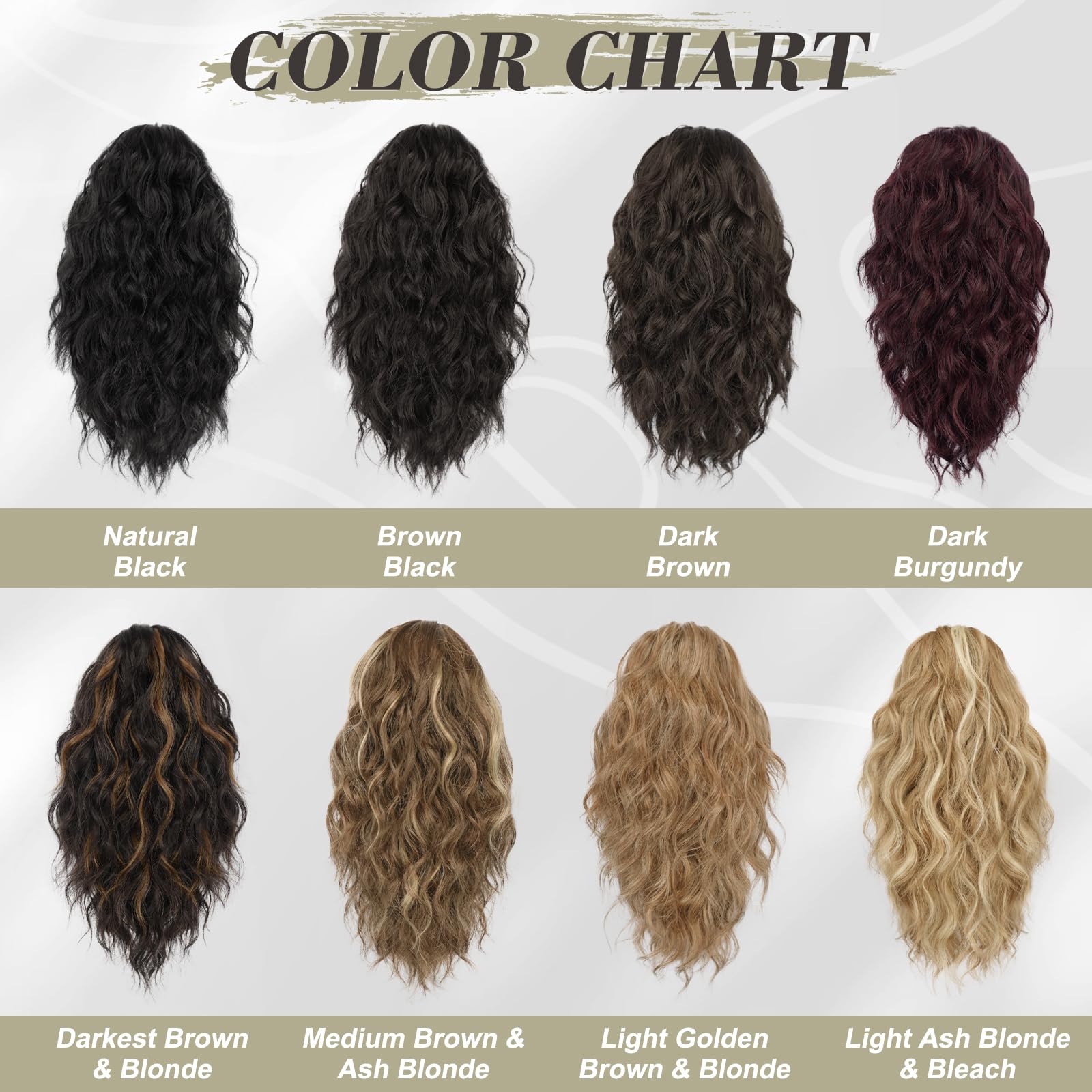 BARSDAR Kurzes Pferdeschwanz Verlängerung 30CM Klauen Clip Wellige Pferdeschwanz Haare Extension Multi Layered Synthetik Clip Pferdeschwanz Haarteil für Damen Mädchen (Braun & Blond)
