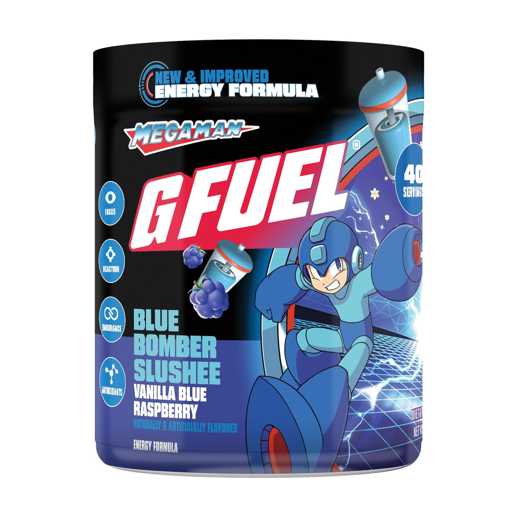 G Fuel Nuka Cola 2.0 Energy Powder, Sugar Free, Clean Caffeine Focus Supplement, Water Mix, Tropical Citrus Berry Flavor, Focus Amino, Vitamin + Antioxidants Blend - 9.6 oz (40 Servings) — Amazon image 12