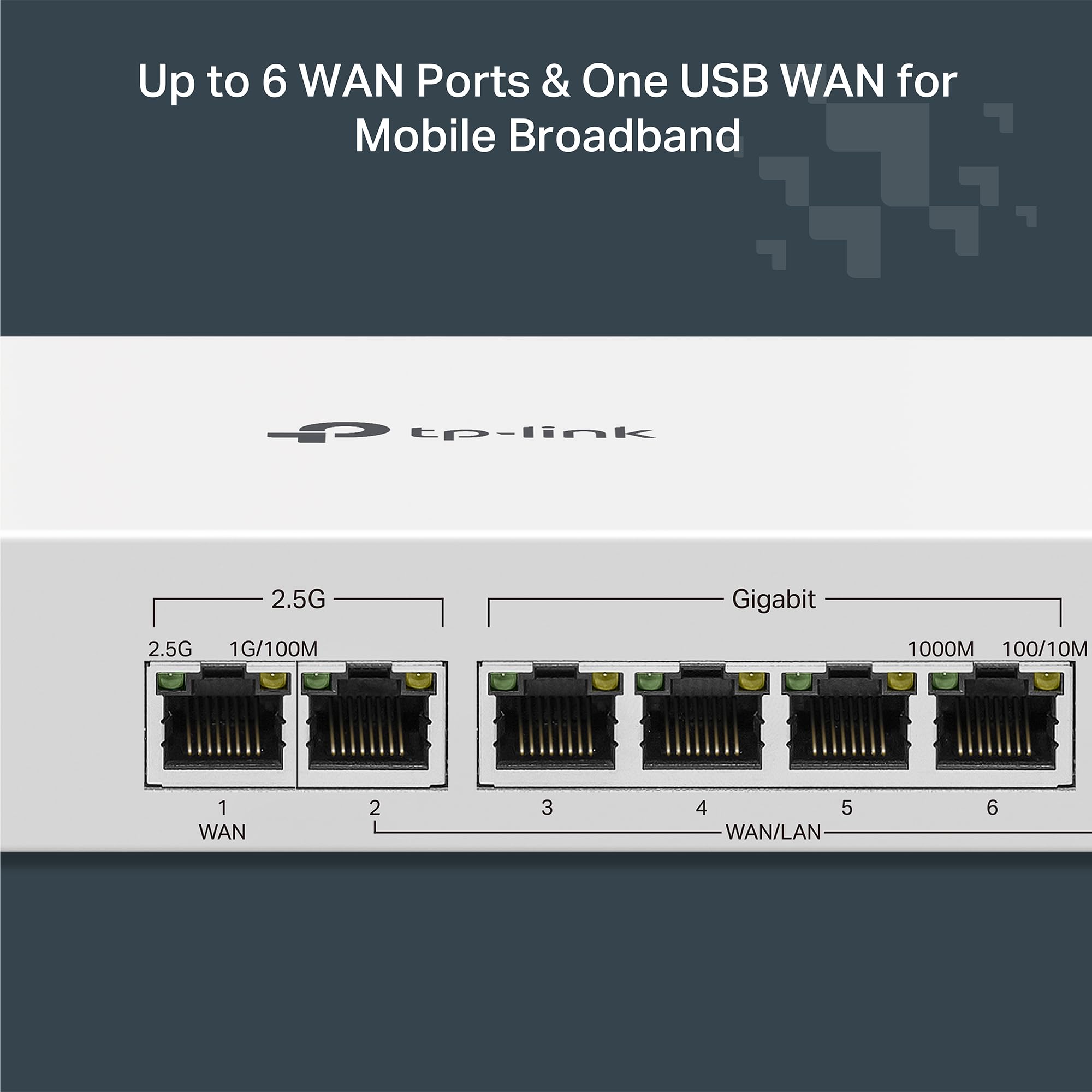 TP-Link Festa FR307-M2 | Passerelle de routeur filaire VPN multi-Gigabit | 2 x 2,5 G+5 x Gigabit+1 x USB WAN | Réseau auto-organisé | Cloud gratuit | Équilibre de charge | IPSec/PPTP/L2TP/OpenVPN | Ne