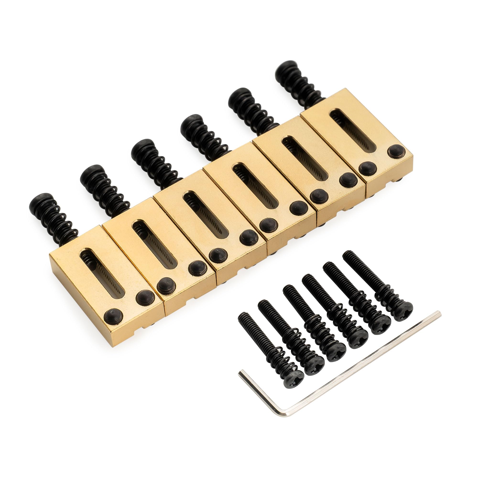 Amazon.com: Musiclily Ultra 10.5mm Modern Brass Bridge Saddles for