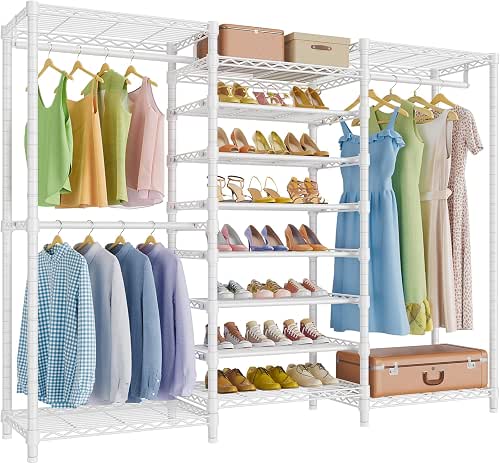 VIPEK S3 Freestanding Clothes Rack Heavy Duty Garment Rack 8-Tier