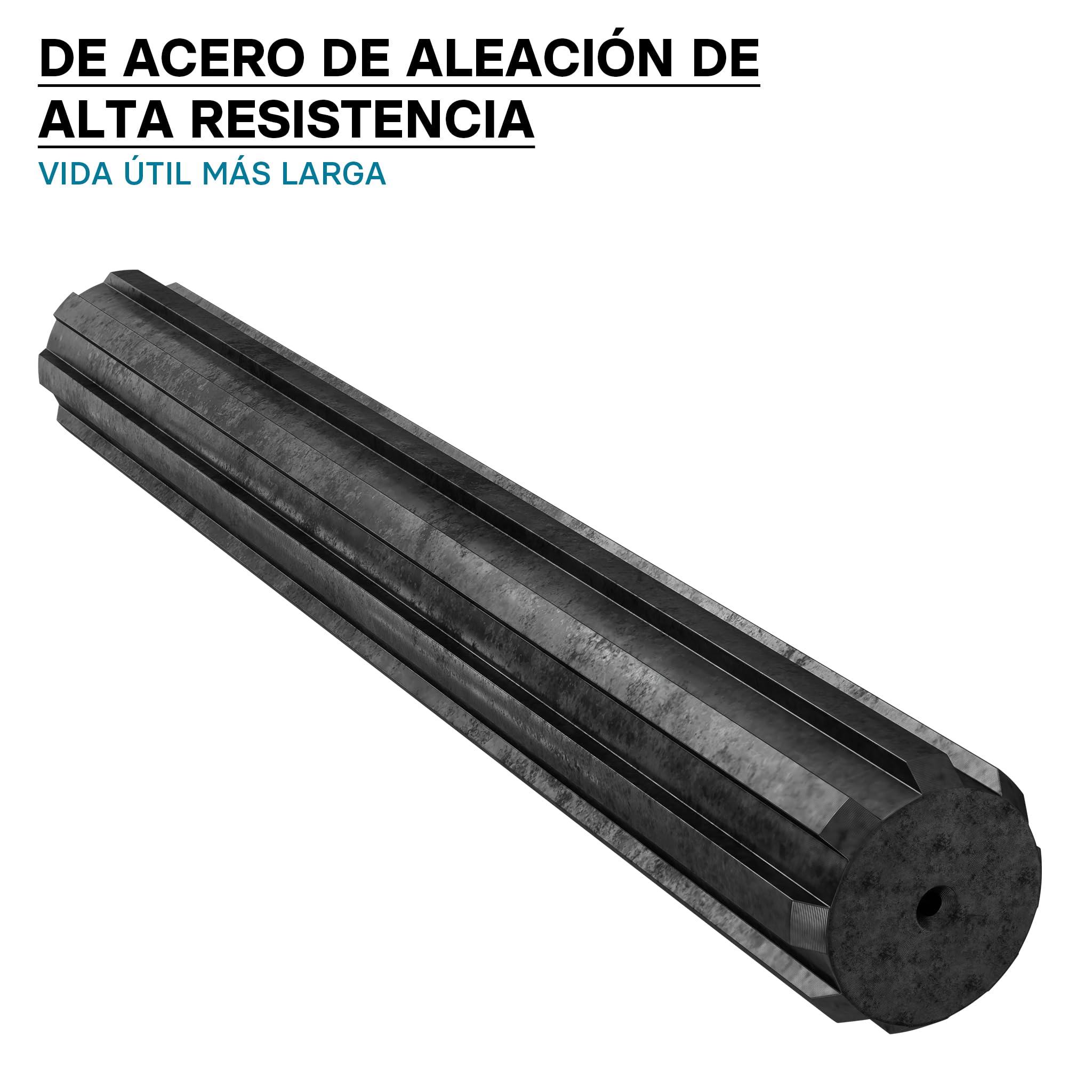 WilTec Eje Estriado Toma de Fuerza GT 300mm Eje dentado Eje transmisión aperos de Tractor 8-32x38x6