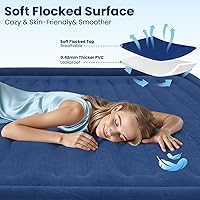 Vista 2 de Queen Air Mattress with Built in Pump, 18" Raised Comfort, Multi-Layer Leakproof, Heavy-Duty Support Blow Up Mattress, 800lbs High Capacity, 3 Min