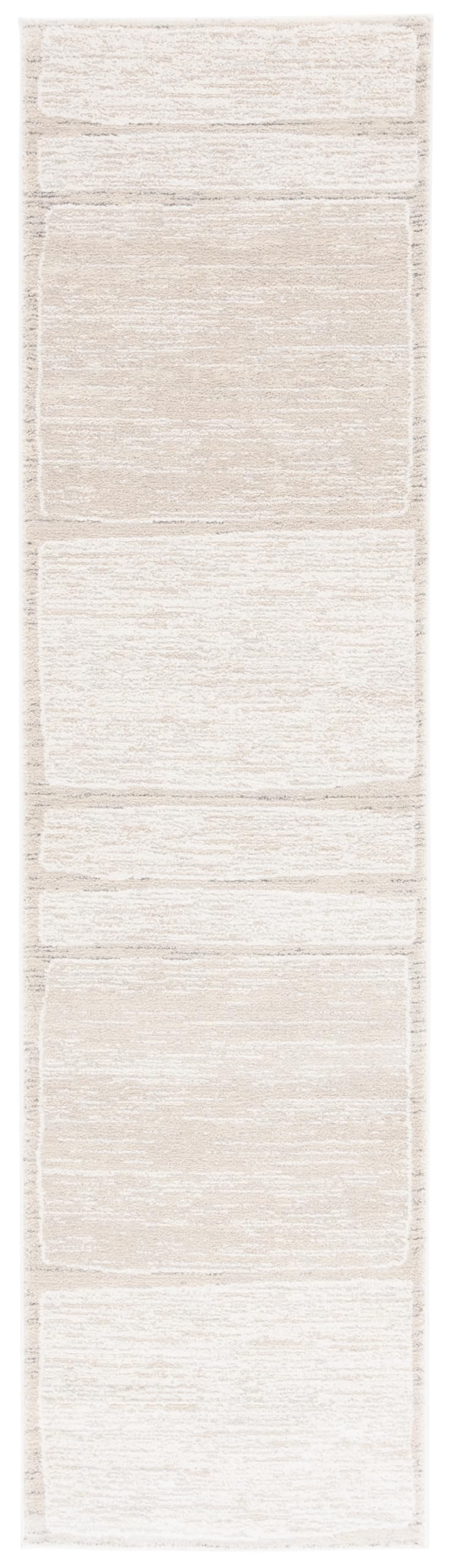 SAFAVIEH Northport Collection Runner - 2'3" x 8', Ivory & Grey, Non-Shedding & Easy Care, Ideal for High Traffic Areas in Hallway, Entryway, Foyer, Bedroom (NTP428A-28)