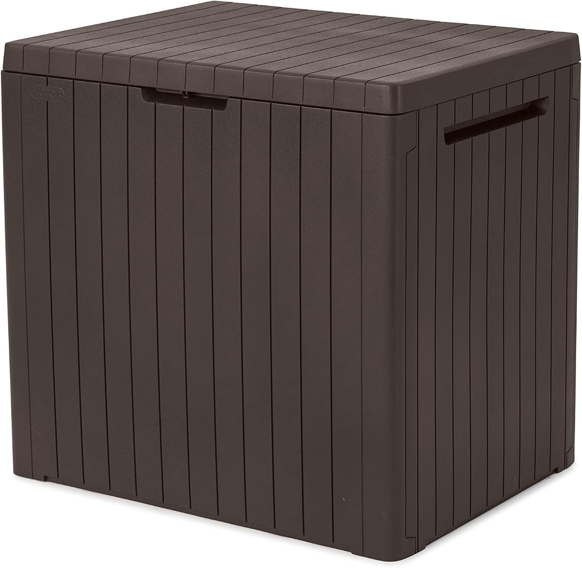Keter City Caja de Almacenamiento de Plástico para Exterior Muebles de Jardín 57,8 x 44 x 54,8 cm - Marrón
