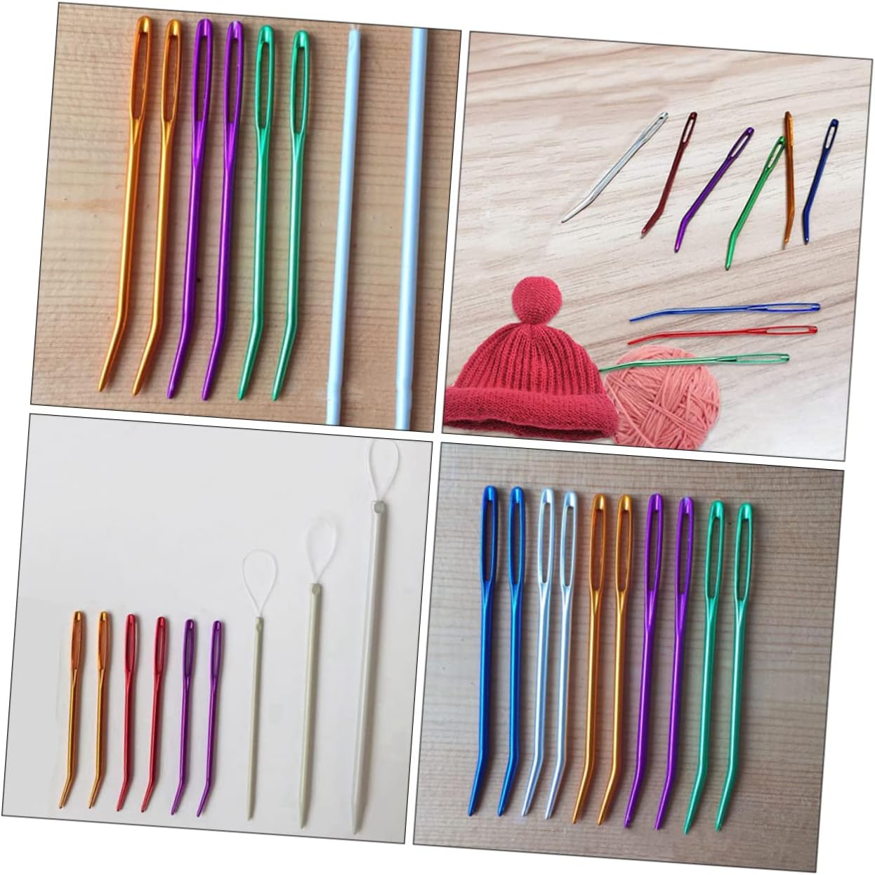 Lurrose 36pcs Ergonomic Yarn Needles Convenient Safety Sewing Needles for Tapestry and Crafting for Beginners and Boys and Girls Smooth Gliding Design