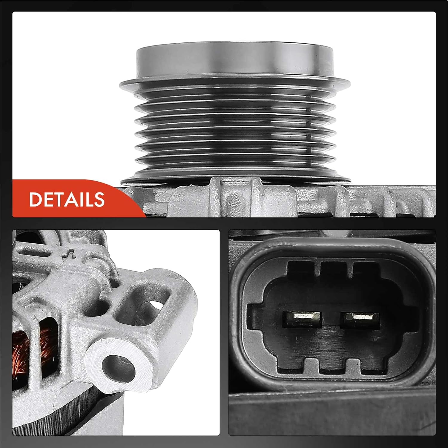 A-Premium Alternator Compatible with Chevrolet Camaro 2010-2012 3.6L, Colorado 2015-2016 3.6L & GMC Canyon 2015-2016 3.6L, 12V 150A Clockwise, Replace# 13502988, FG15S026