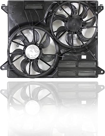 Dual Radiator and Condenser Fan Assembly - Cooling Direct Compatible/Replacement for F2GZ8C607E 15-20 Ford Edge 2.0/2.7/3.5L - Without Tow Package