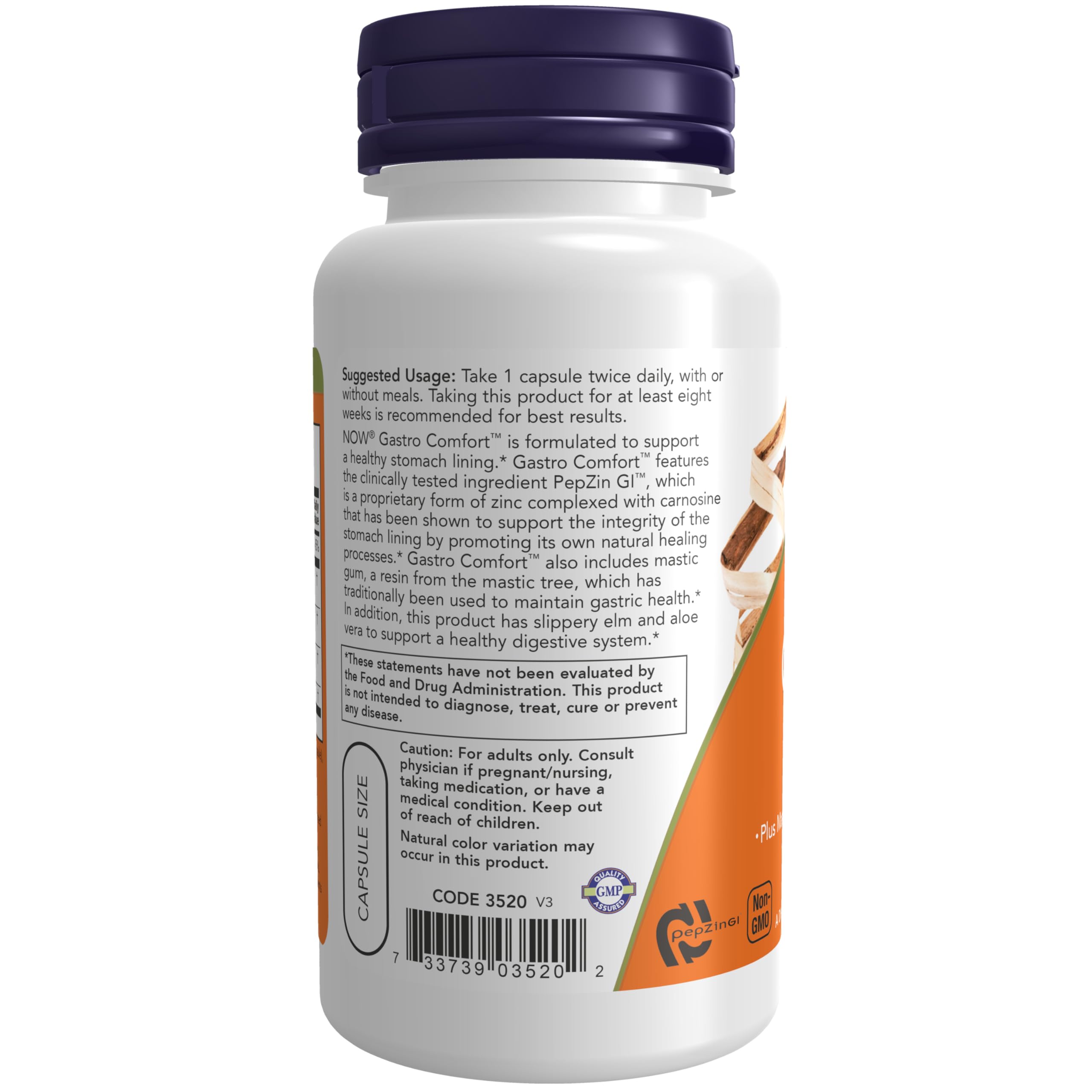 Amazon.com: NOW Foods Supplements, Gastro Comfort, plus Mastic Gum, Aloe  Vera and Slippery Elm, 60 Veg Capsules : Health & Household