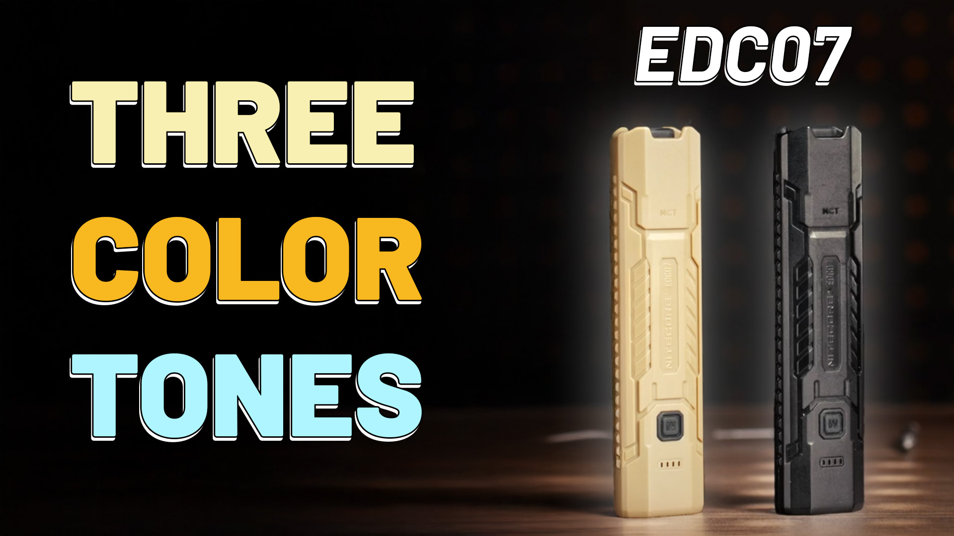 Image of Nitecore EDC07 Flat EDC Flashlight, 1500 Lumens USB-C Rechargeable, Triple Color Temperature, Lightweight 2.47 oz, IP67 Waterproof Everyday Carry Light (Black)