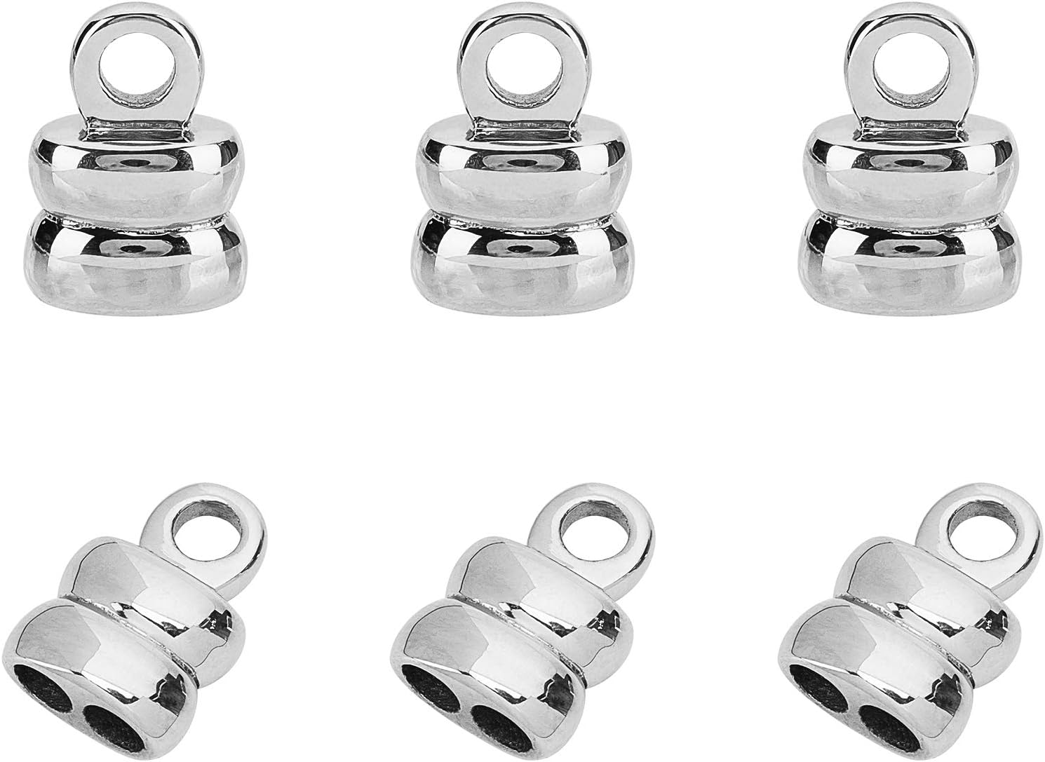 arricraft 5PCS 304 Stainless Steel Cord Ends, Jewelry