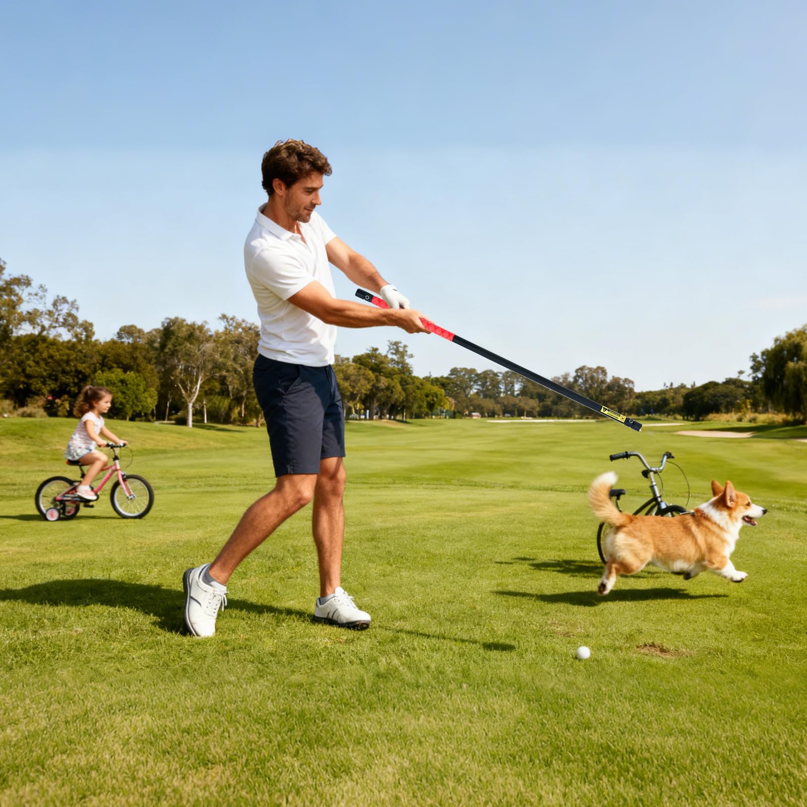 Generico Herramienta de entrenamiento para el piano de swing Golf | Bastón alineación – para swing | para golfistas hombres y mujeres, práctica al aire libre, entrenamiento, torneos deportivos