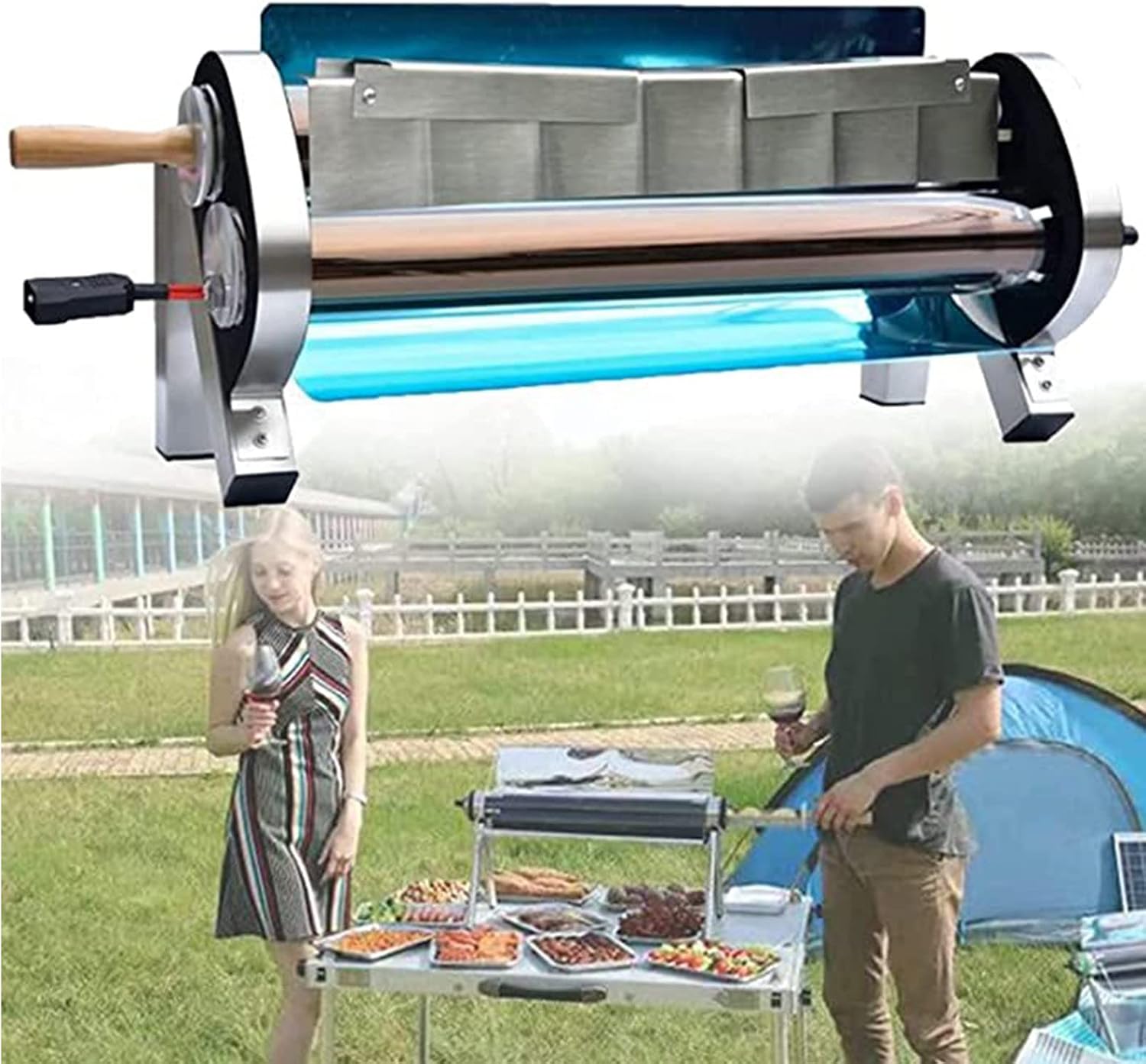 Solar Grill,Portable Outdoor Cookout Stove,SmokeFree