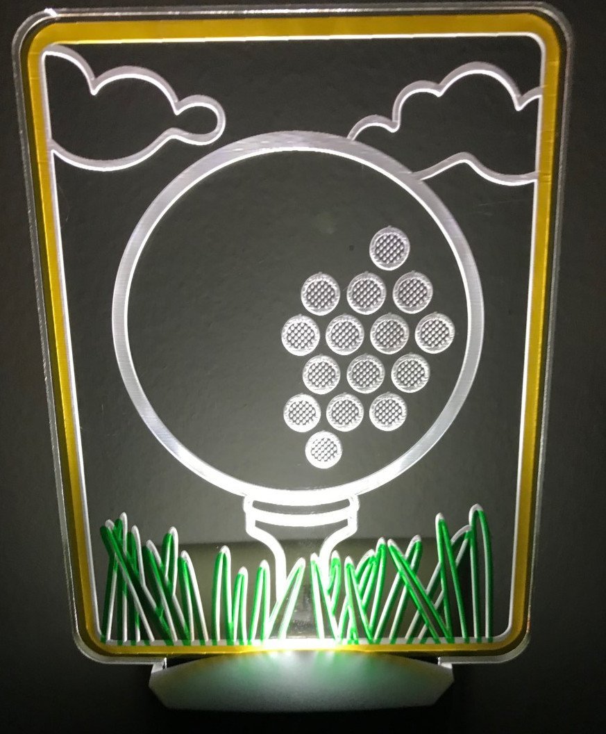 Midwest Seasons Golf Tee Ball LED Night Light Automatic