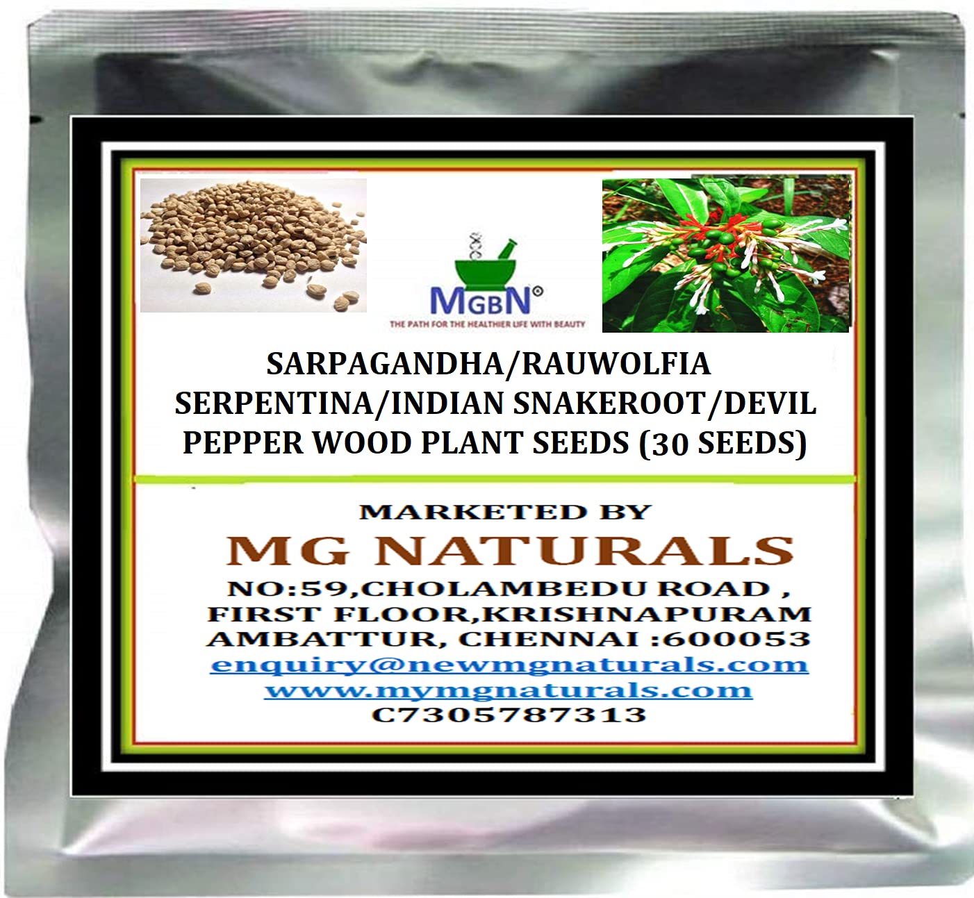 SARPAGANDHA/RAUWOLFIA SERPENTINA/INDIAN SNAKEROOT/DEVIL PEPPER WOOD PLANT SEEDS - 30 SEEDS (B095X851R5) Amazon Price History, Amazon Price Tracker