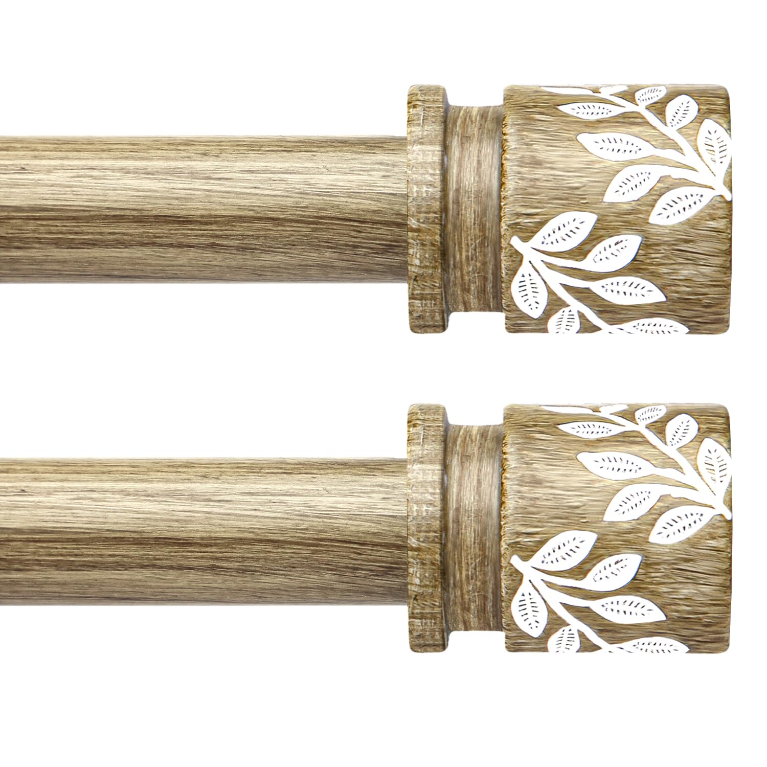 Natural Wood Curtain Rods - Boho & Handmade -24 Natural Wood Curtain Rods - Boho & Handmade -24