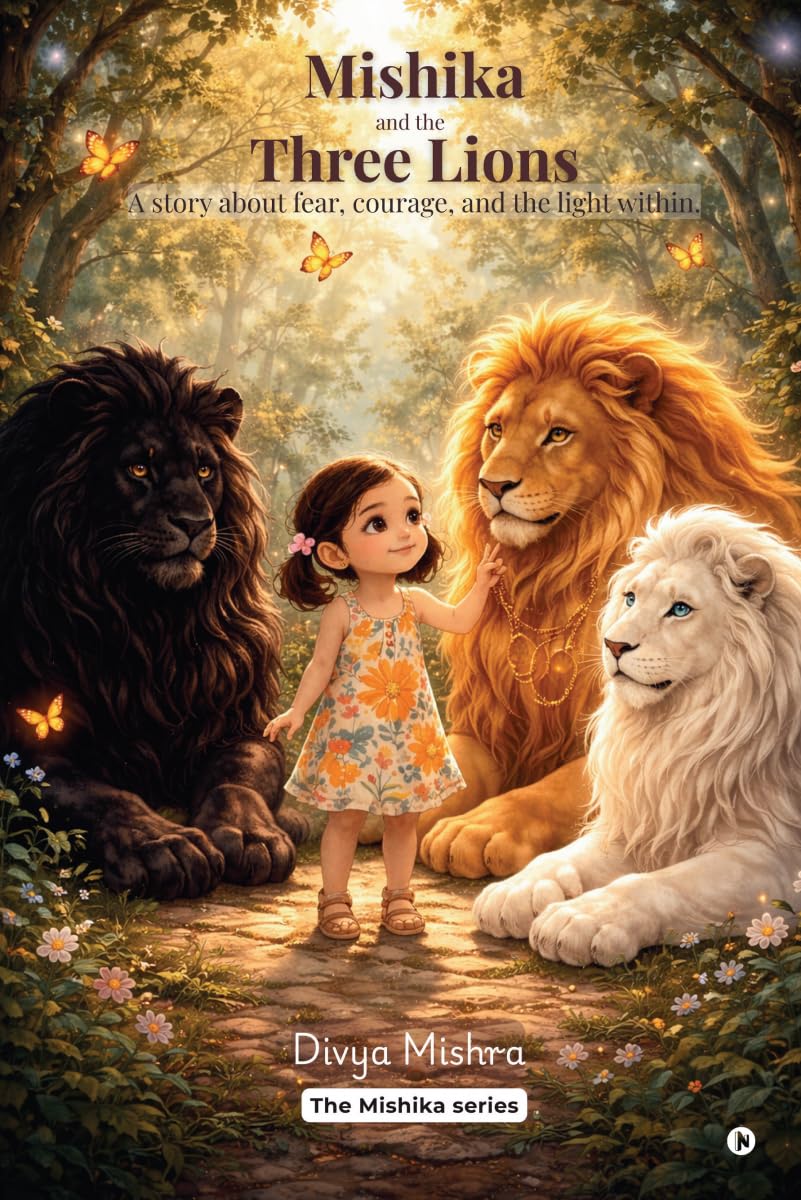 Mishika and the Three Lions: A story about fear, courage, and the light within.