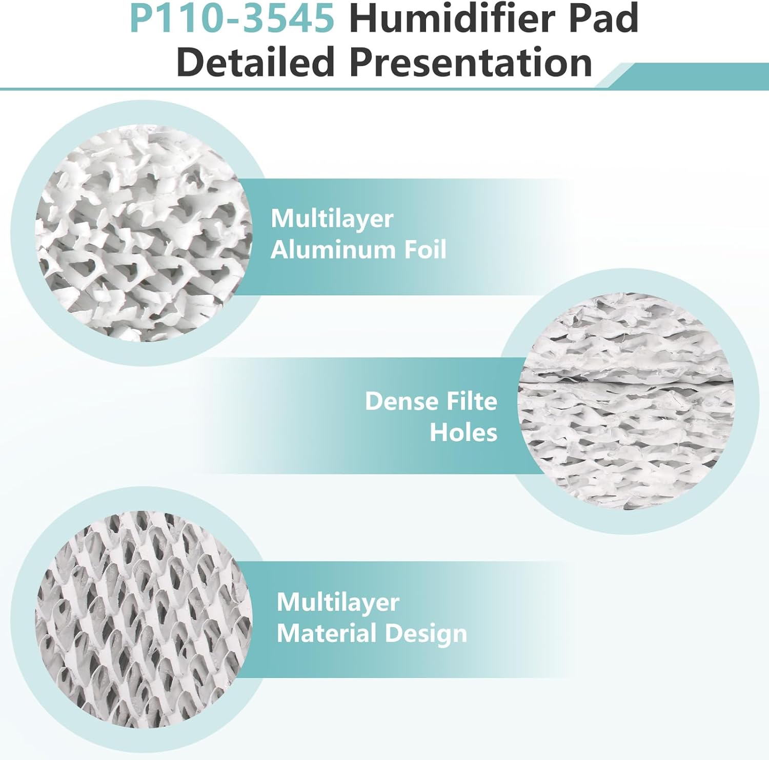 HC26E1004 Humidifier Pad for Honeywell Home, #35 Humidifier Filter Pad Fits for HE260, HE265, HE360, HE365 Models (2 Pack)
