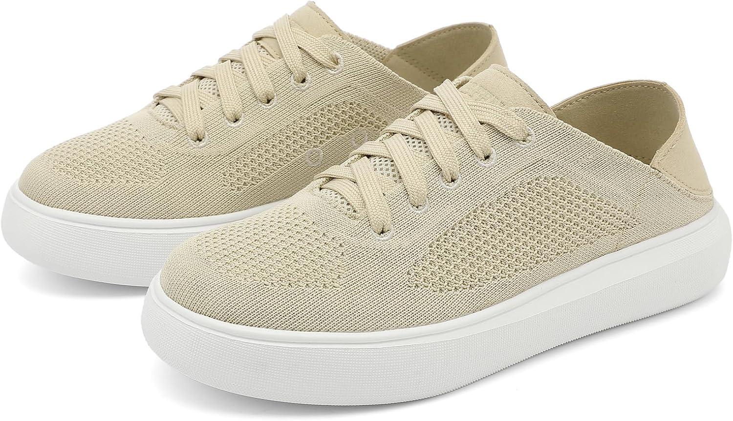 UBFEN Womens Fashion Sneakers Comfortable Slip On Shoes with Breathable Upper Lace-up Cozy Slipper for Work, Travel, Casual Outings - Image 6