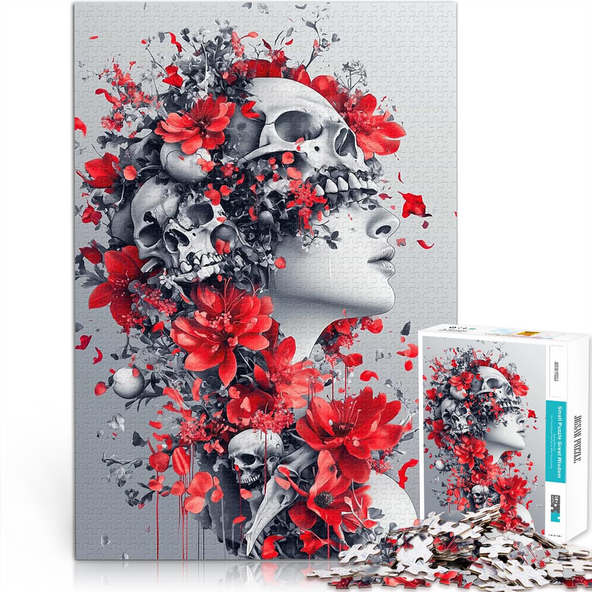 jigsaw 1000 pieces for teenagers Enigmatic Beauty Spielzeug-Intellektuelles Spiel Künstlersammlung, Bildende Kunst52x38cm