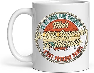 Tasse Je Ne Suis Pas Parfait Mais Je Suis Supporter De Marseille C'est Presque Pareil