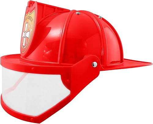 Miniatura 6 de Nicky Bigs Novelties Disfraz de bombero - Cascos duros - Casco de bombero - Sombreros de bombero - Accesorios de bombero - Ajustable