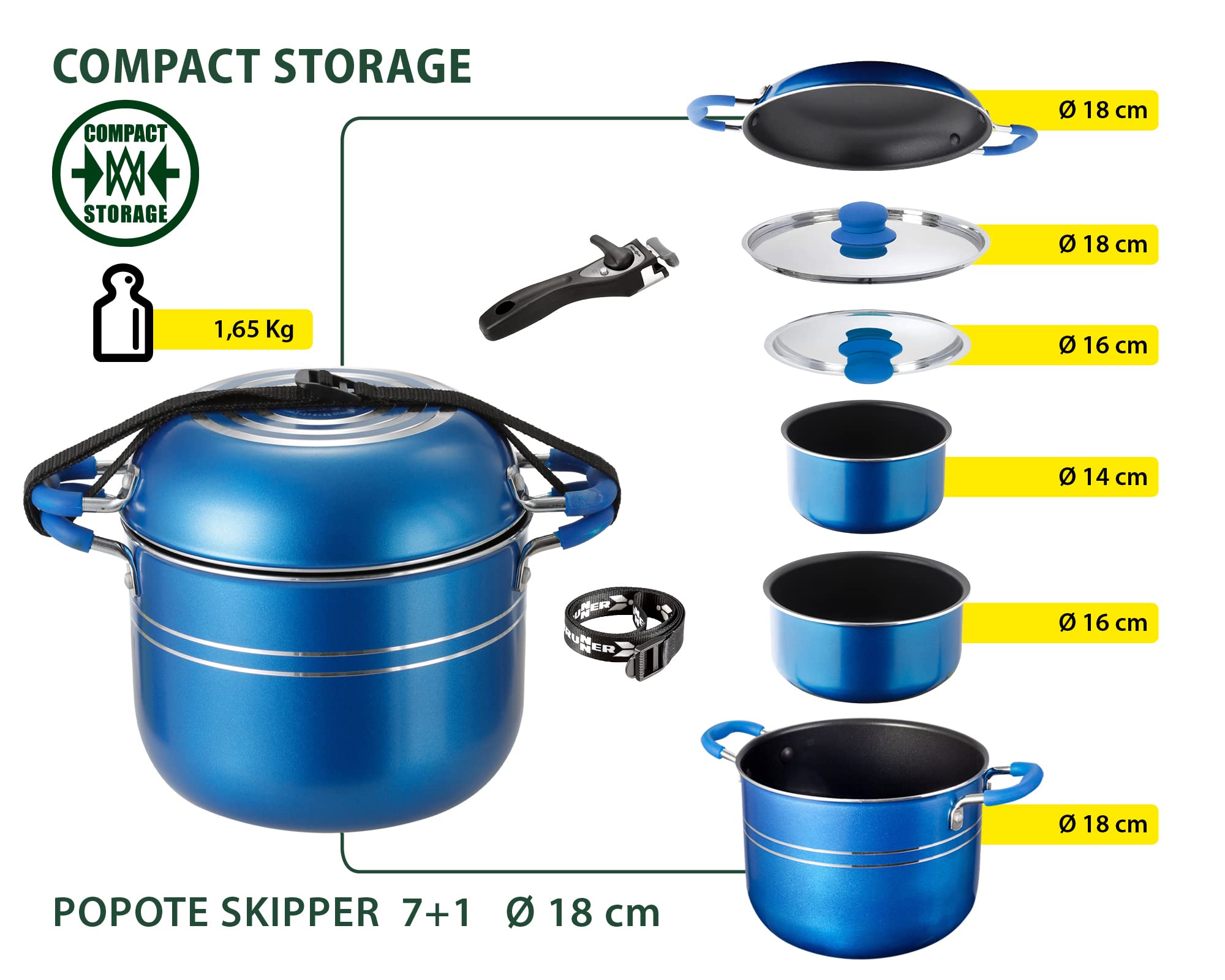 Brunner Set de poêles Skipper
