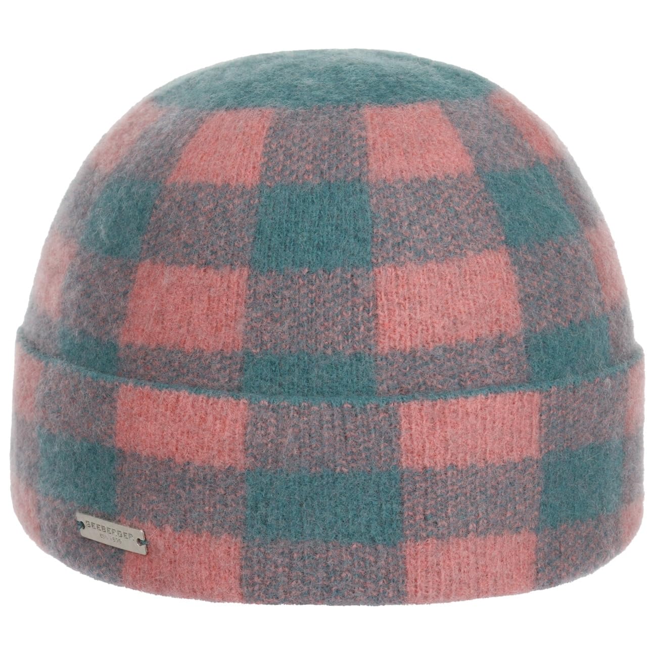 SeebergerCheck Milled Wool Hat with Cuff Winter Beanie Women´s