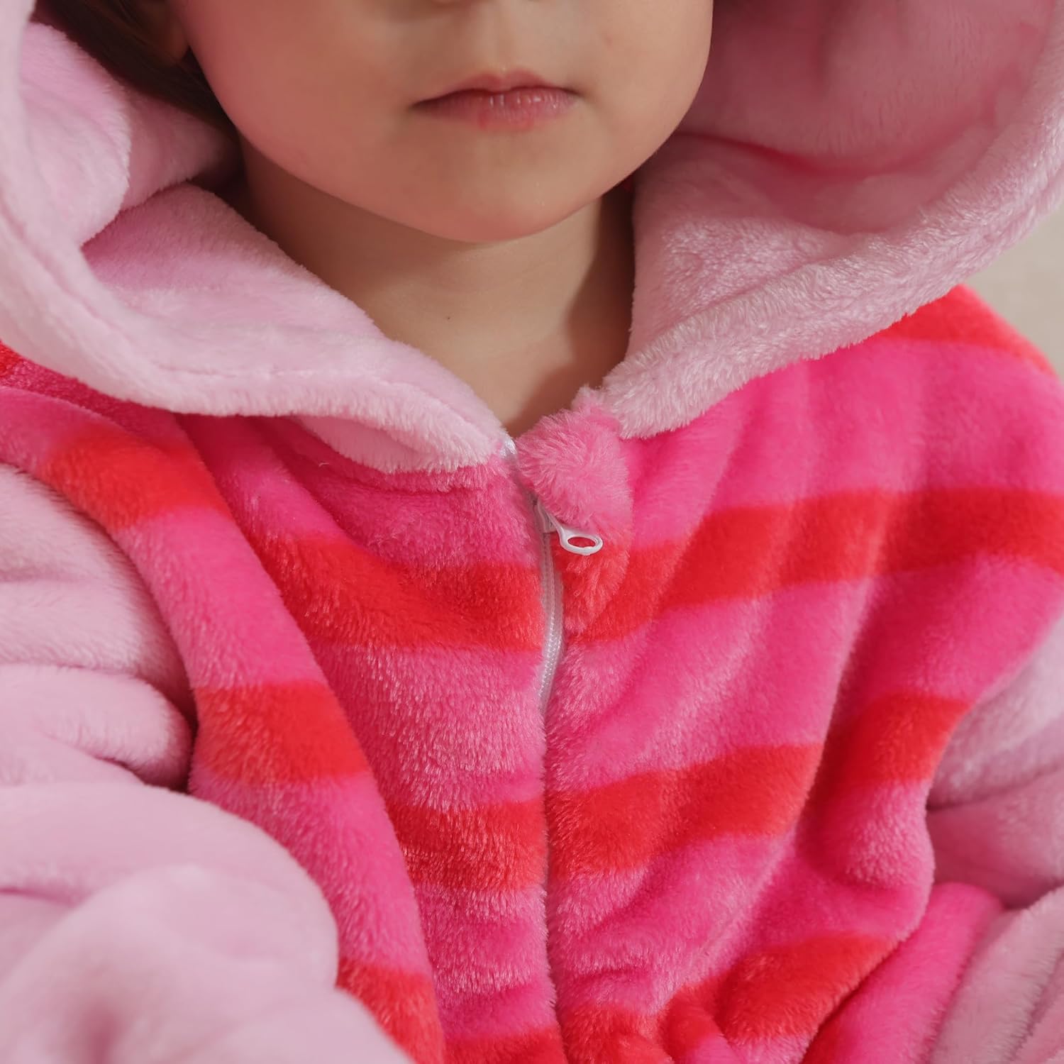 Unisex Baby Flannel Romper Animal Onesie For Toddler Costume Hooded Cartoon Outfit