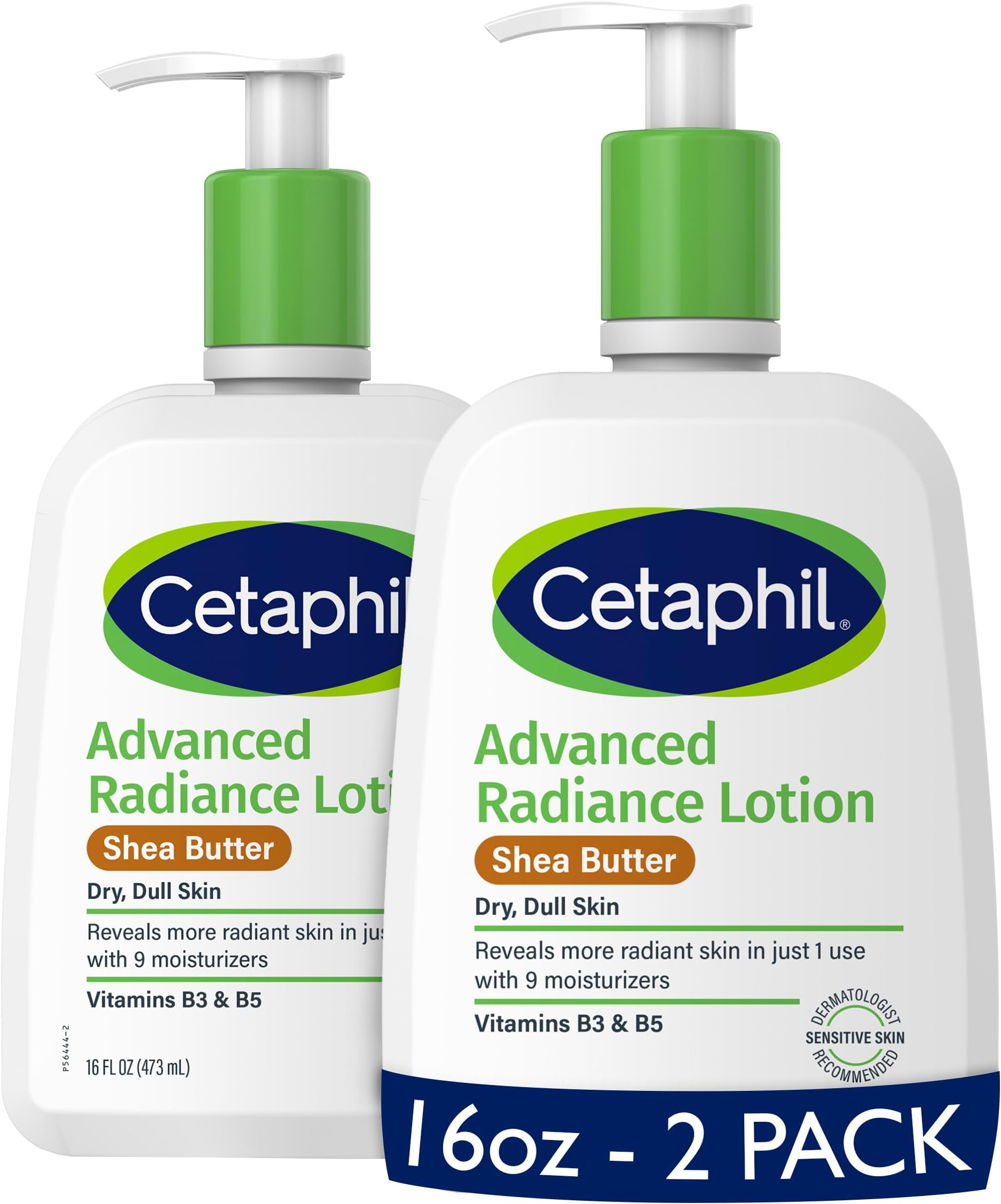 Fragrance-Free Advanced Relief Body Lotion with Shea Butter for Dry, Sensitive Skin - 16oz - Pack of 2