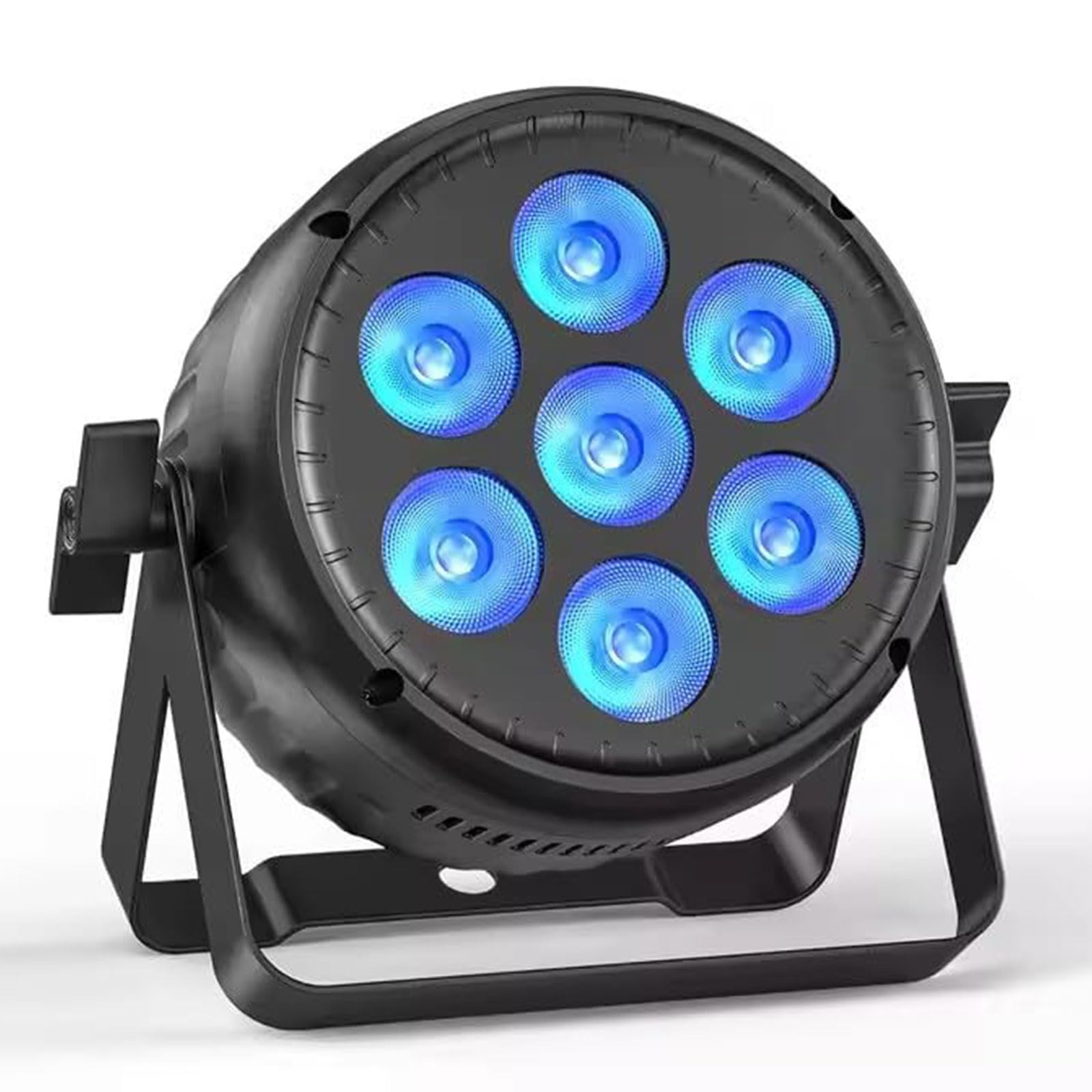 Lampa Sceniczna Led 7*30W, Reflektor Sceniczny Led 4 W 1 Z Dmx512, Sterowanie 4/8 Kanałami I 4 Trybami Sterowania, Oświetlenie Dyskotekowe Na Imprezy, Dj, Wesele, Klub, Koncert, Pokazy Barowe 7*30W