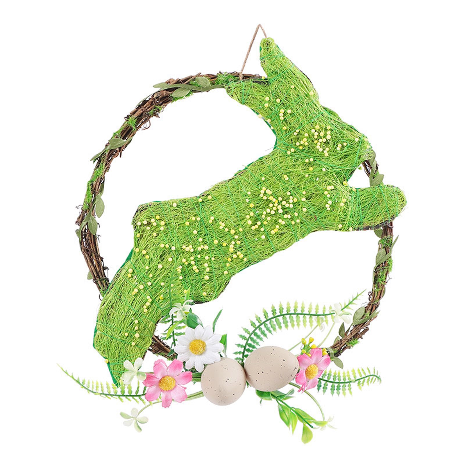 Kalttoy Wreath Easter Decor-Easter Garland Hanging Ornament Craft Decors Party Supplies for Home Living-Room Decors
