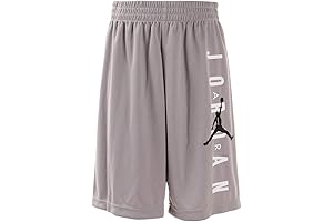 Nike Air Jordan Boys' Gray Mesh Basketball Shorts