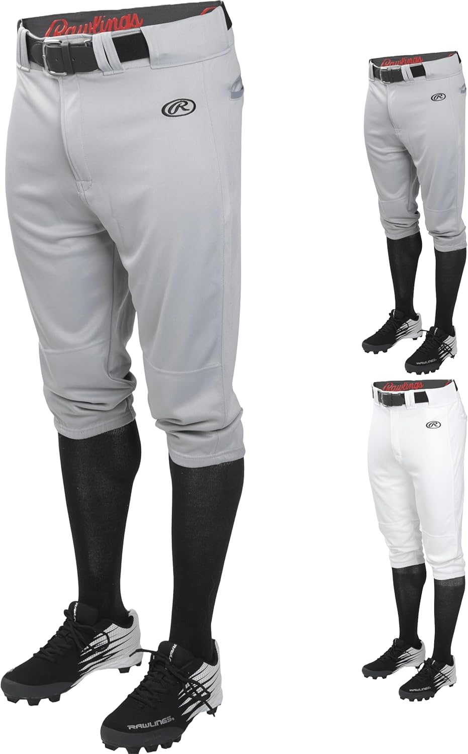 Rawlings | LAUNCH SERIES Knicker Baseball Pants | Youth X-Large | Grey