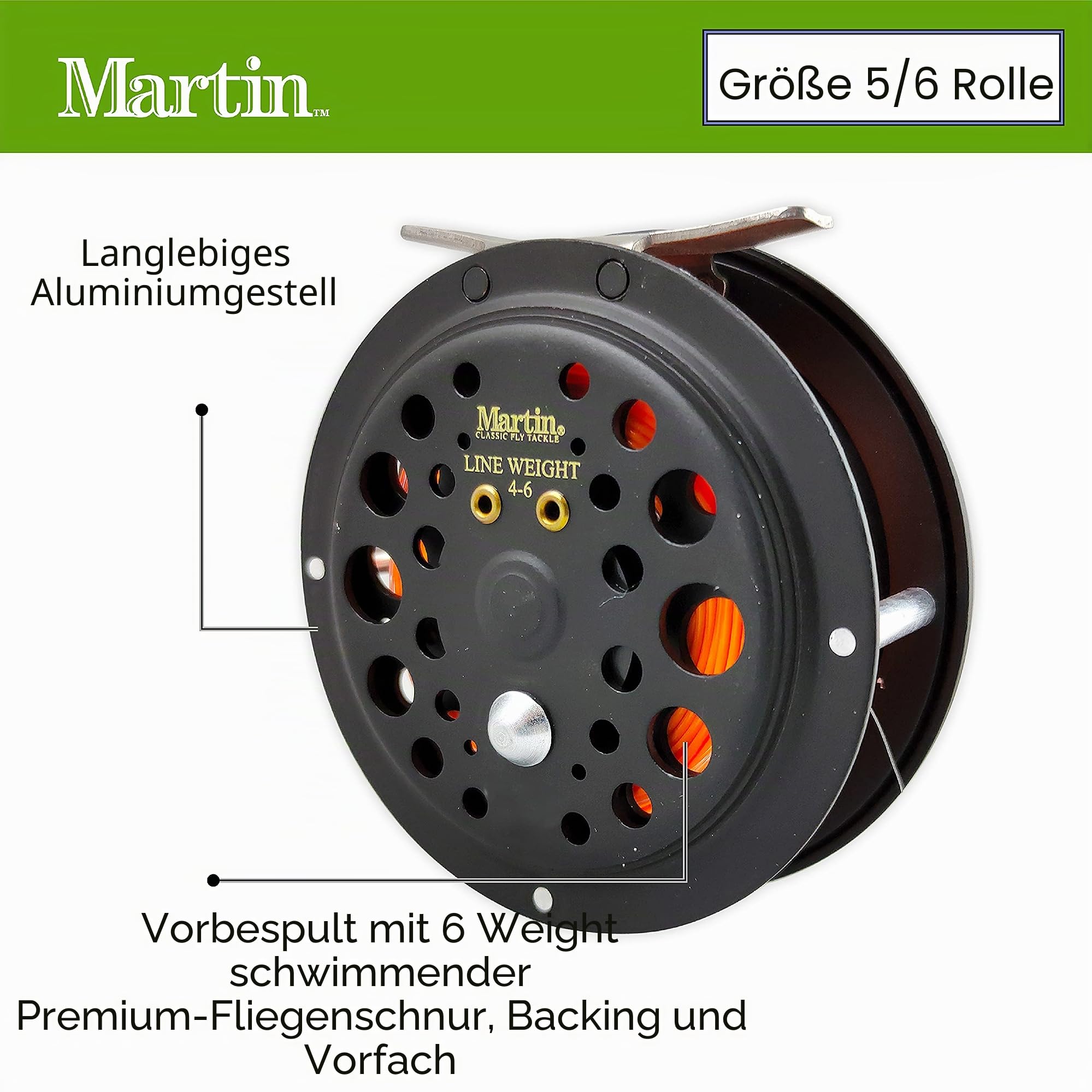 Martin Fliegenkombi, 2,4 m, 3 Stück, 5/6 W, MRT56TK 6 L