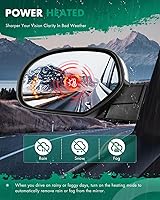 Vista 5 de SCITOO Espejos retrovisores laterales para conductor y pasajero compatibles con Chevy Silverado Pickup 2007 modelos de estilo de carrocería nuevo