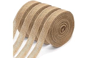 11 Yard Natural Burlap Fabric Ribbon for Rustic Burlap Christmas Tree Decorations