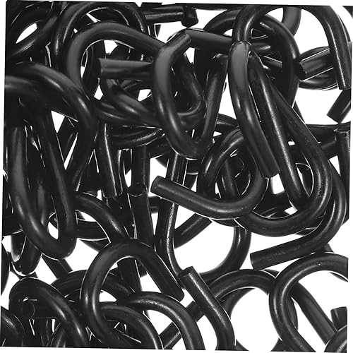 Miniatura 3 de Ganchos de almacenamiento para armario, 100 piezas de gancho en S, ganchos de metal pequeños, ganchos de carne para ahumador, suministros de llavero