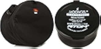 Humes & Berg Galaxy 14”x14” Floor Tom Bag and Moongel Blue Drum Damper Pad 6-Pack