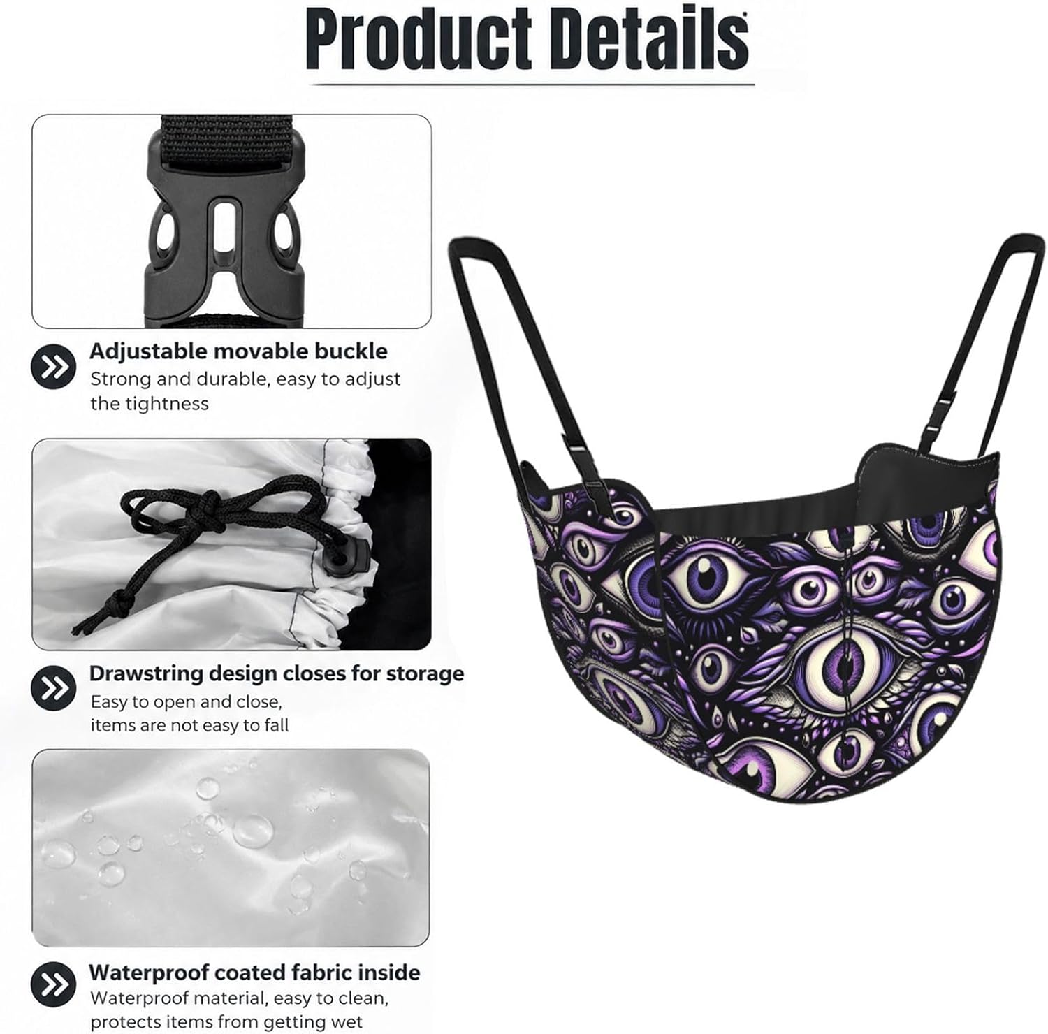 Augenstern Evil-Eye Car Backseat Organizer Bag For Road Trips image 4