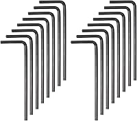 Vista 8 de HARFINGTON 50pcs Llave hexagonal 0.098 in métrica CR-V L en forma de cabeza hexagonal herramienta de reparación