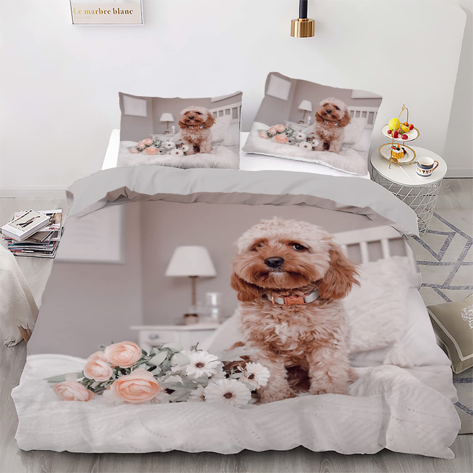Housse de couette fille 140x200 cm rose pour transformer la chambre d'enfant en cocon douillet