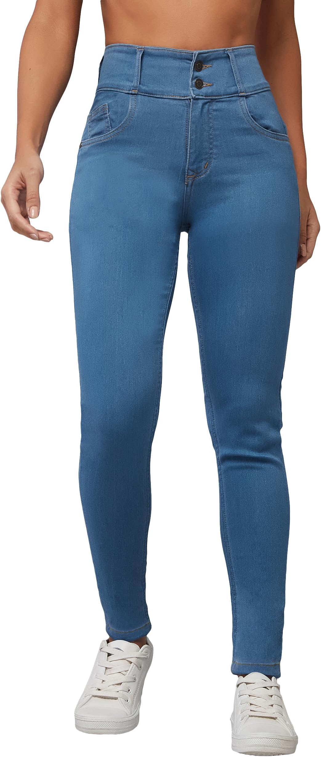Miss ChaseWomen's Skinny High Rise Regular Stretchable Denim Jeans