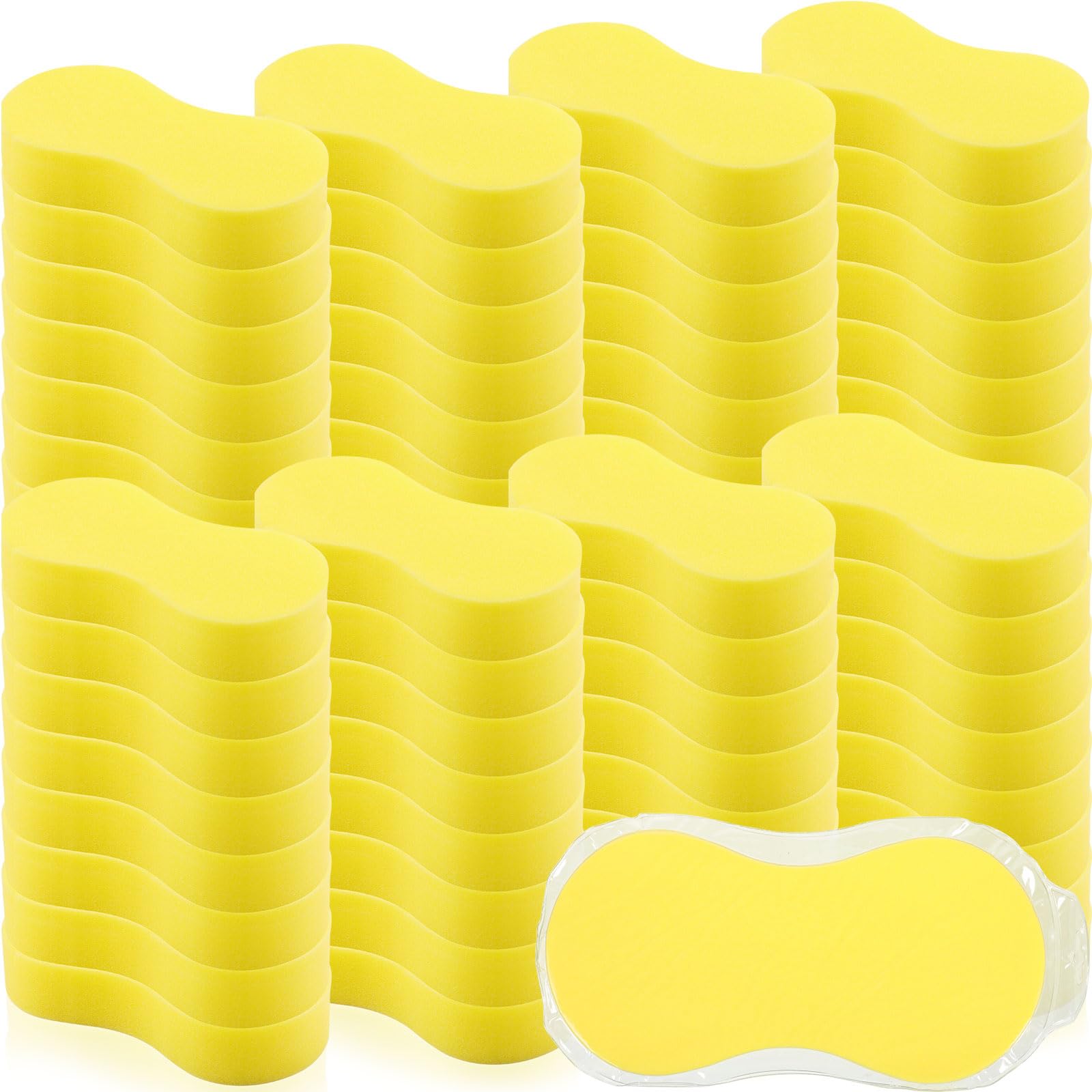 Vesici 60 Pack Large Sponges Bulk Multi-Purpose Extra Large Sponge for Washing Cars Field Day Water Games Household Cleaning Car Boat Bike Kitchen